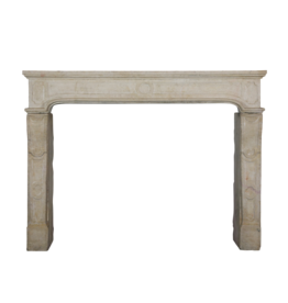 Maison Leon Van den Bogaert Vintage French Limestone Decorative Fireplace