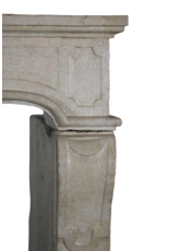 Vintage French Limestone Decorative Fireplace