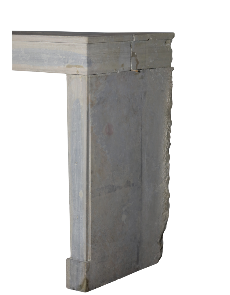 Timeless French Fireplace In Bicolor Limestone