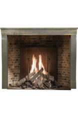 Maison Leon Van den Bogaert Kleiner dekorativer französischer Bicolor-Kamin