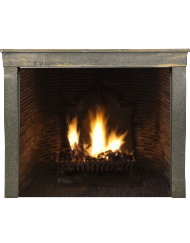 Small Bicolor French Decorative Fireplace
