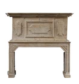 Sensational French Timeless Limestone Fireplace