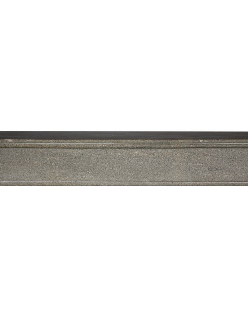 Maison Leon Van den Bogaert Elegant French Grey Stone Fireplace