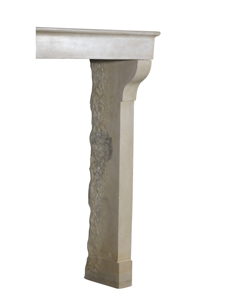 Maison Leon Van den Bogaert Beige Limestone  Fireplace Surround