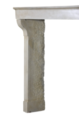 Maison Leon Van den Bogaert Rodete de chimenea de piedra caliza beige