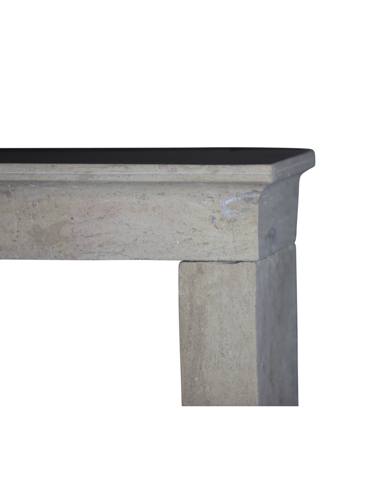Maison Leon Van den Bogaert Chimenea pequeña de piedra caliza beige intemporal