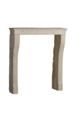 Maison Leon Van den Bogaert Petite Cheminée Ornementale Intemporelle En Pierre Calcaire Beige