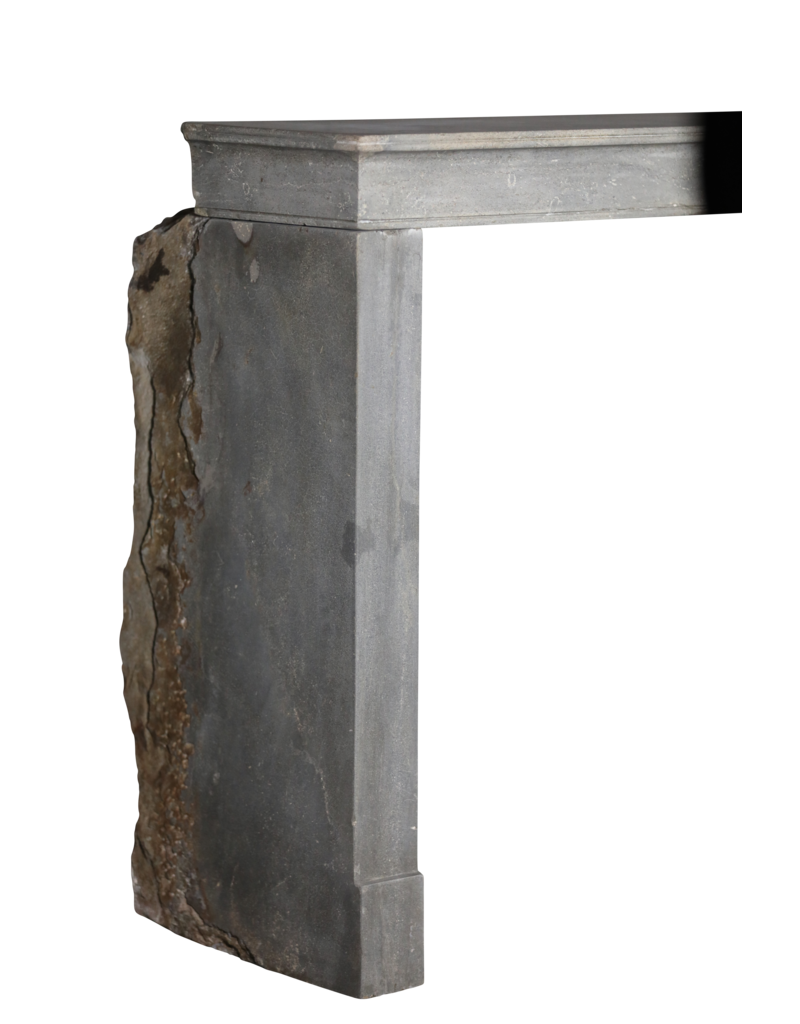Maison Leon Van den Bogaert Petite Grey Bicolor Stone Fireplace