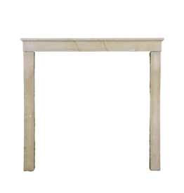 Maison Leon Van den Bogaert Timeless Soft Beige Stone Fireplace Mantle