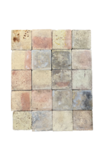 Reclaimed French Provençal Terra Cotta Tiles Colorful Blend