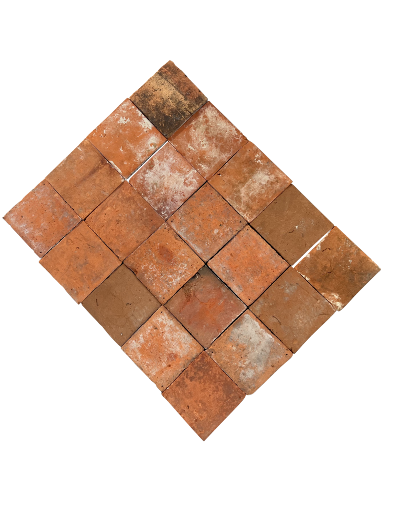 Antique Burgundy Terra Cotta Tiles