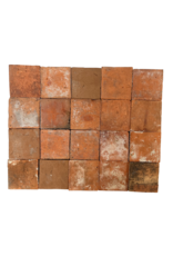 Carreaux Antiques En Terre Cuite Rouge Bourgogne