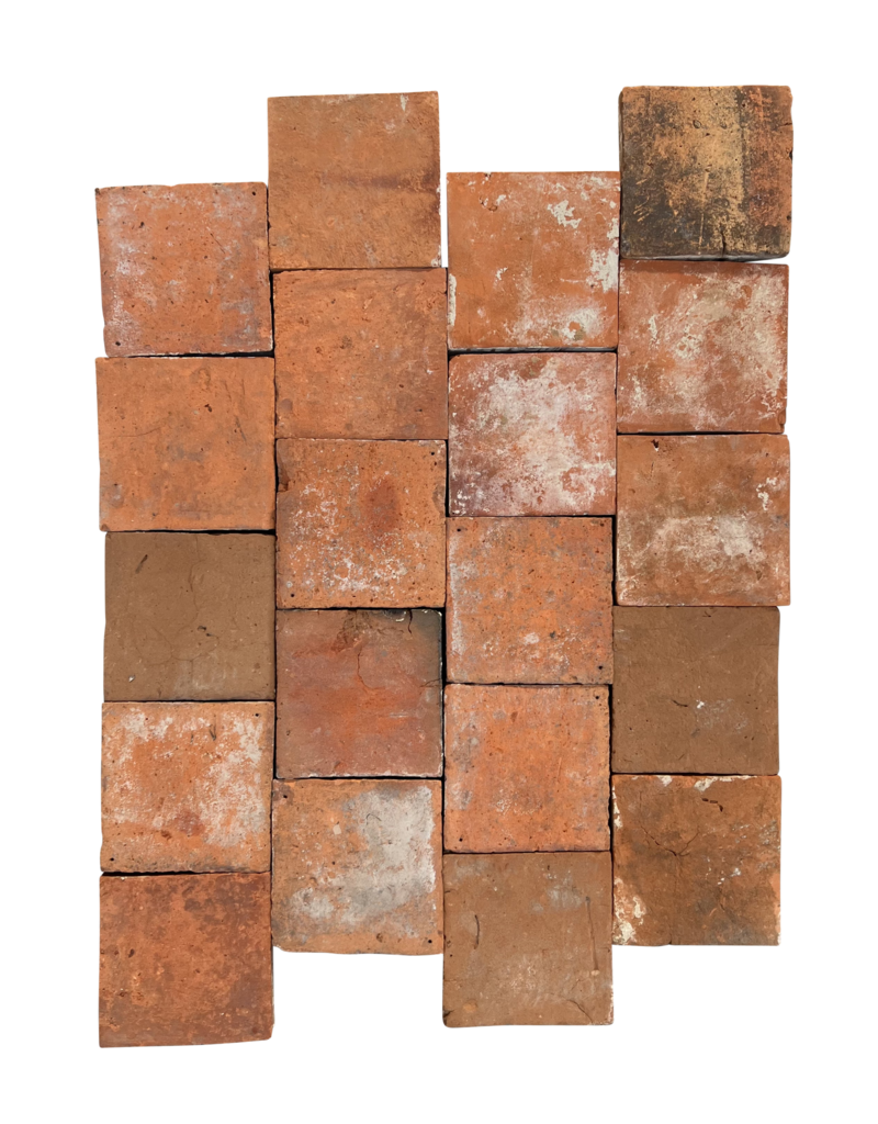 Antique Burgundy Terra Cotta Tiles