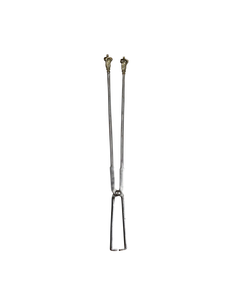 Maison Leon Van den Bogaert Exceptional 18th Century French Pair of Pince a Feu