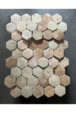 Maison Leon Van den Bogaert Azulejos de terracotta hexagonales franceses antiguos