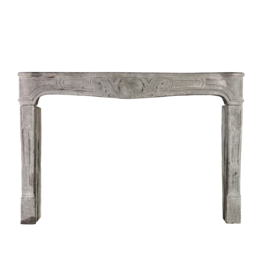 French Campagnard Limestone Fireplace Surround