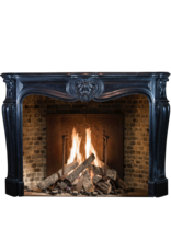 Classic Belgian Black Marble Fireplace Surround