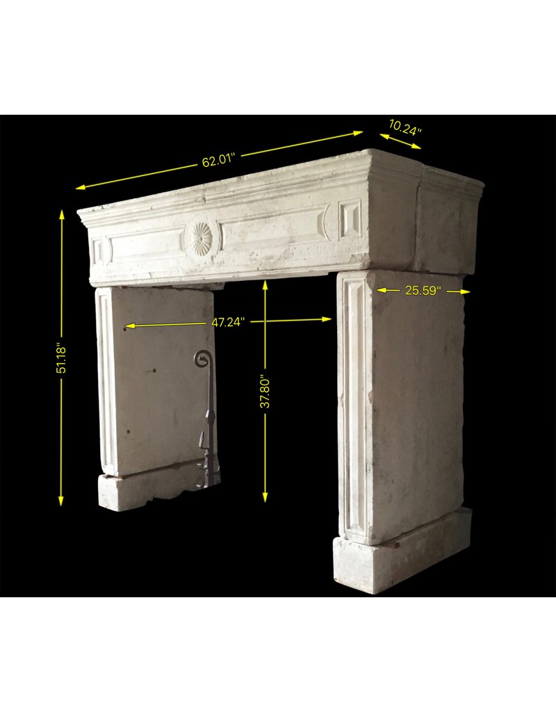 Classic Timeless French Limestone Fireplace Surround