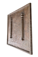 Cast Iron Square Fireback