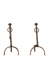 French Rustic Style Open Fireplace Tools