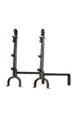 Maison Leon Van den Bogaert Französisches Paar Kamin-Feuerböcke