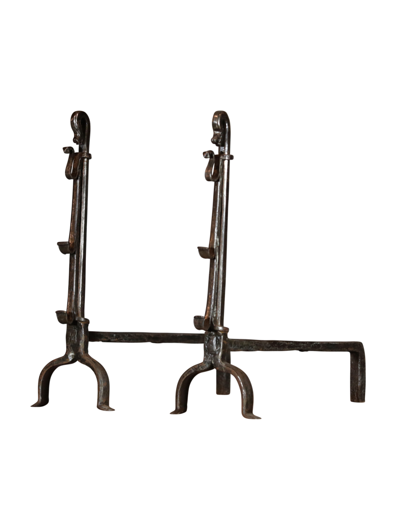 French Fireplace Pair Andiron