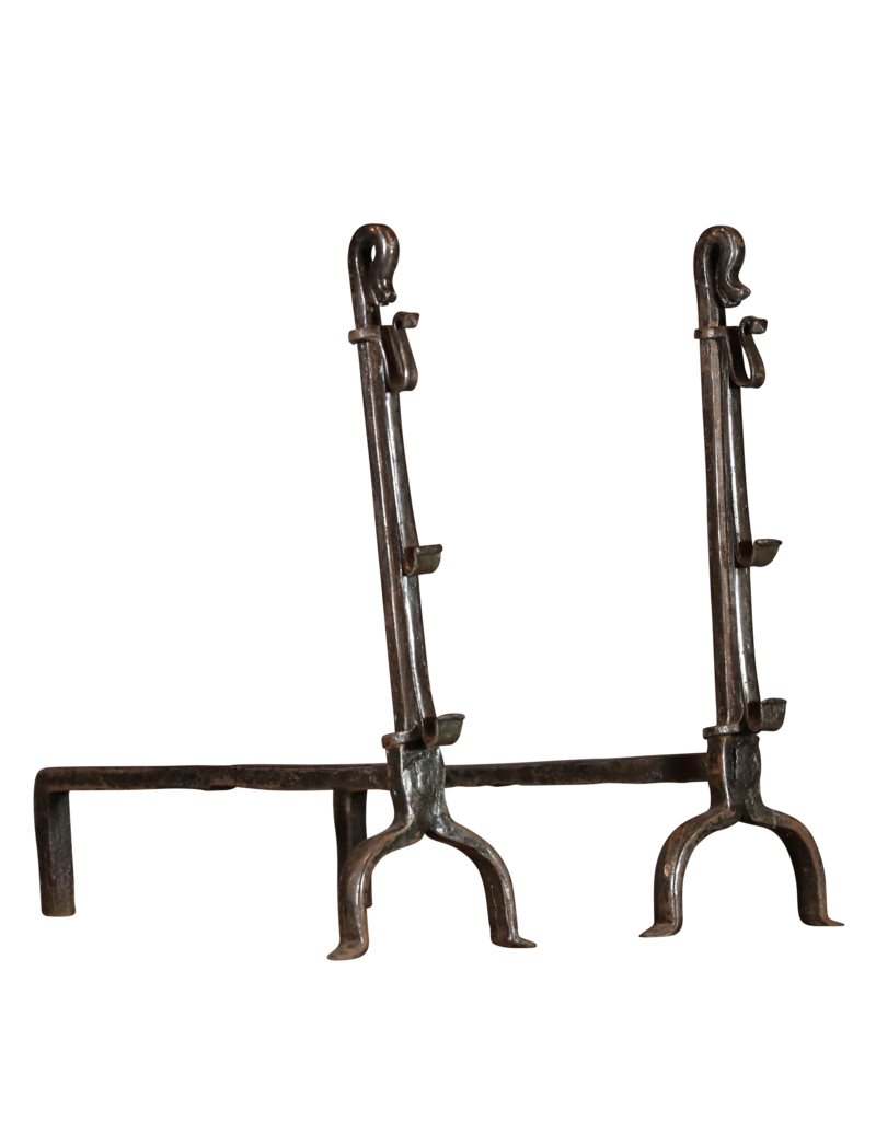 French Fireplace Pair Andiron