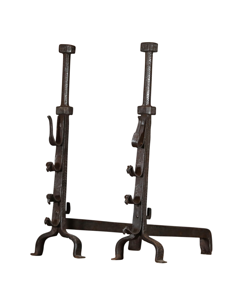 Maison Leon Van den Bogaert Italian Pair of Andiron