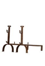 Simple French Rustic Pair of Fireplace Accessories