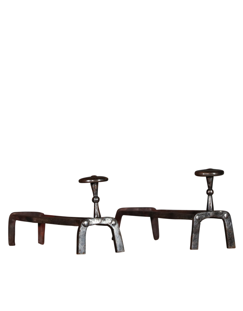Small Pair of LXIV Period Fireplace Tools