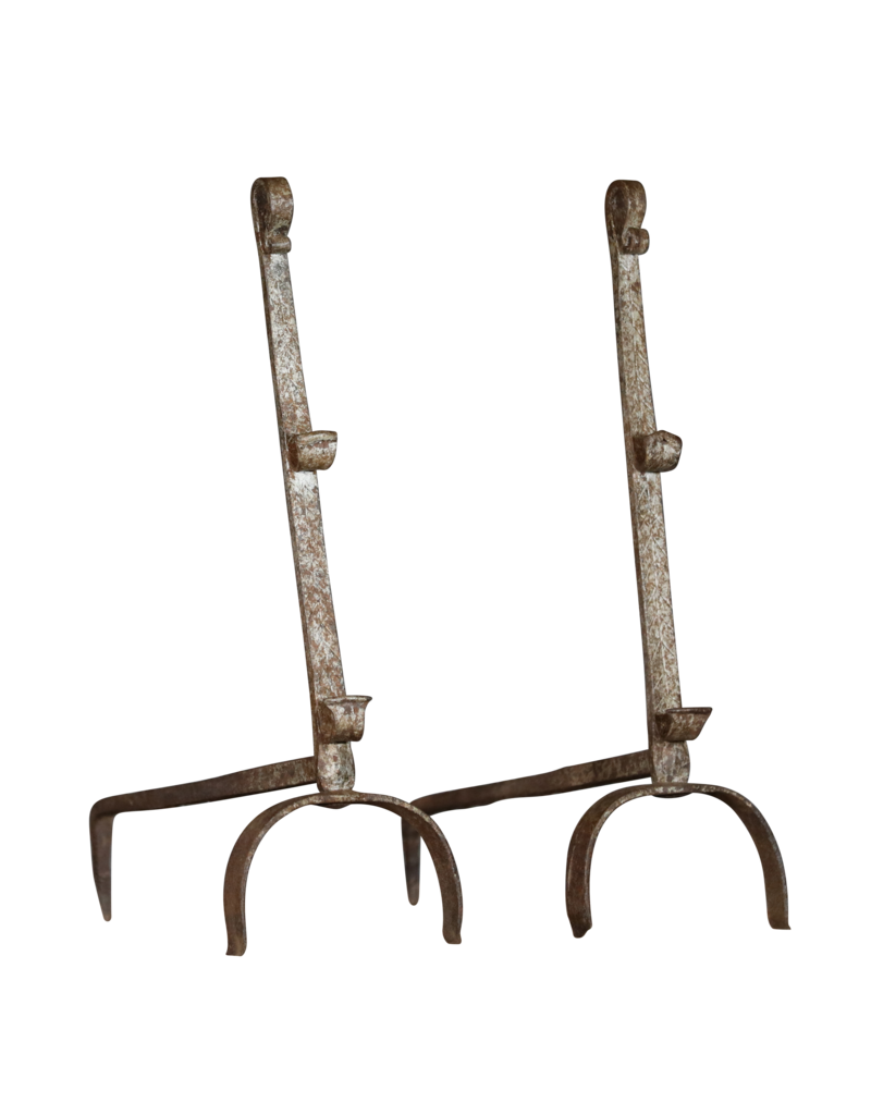 Maison Leon Van den Bogaert Elegantes französisches rustikales paar Kaminhunde