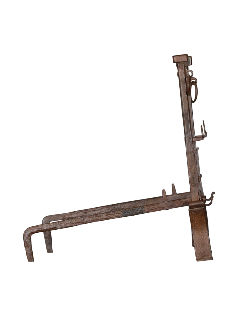 Maison Leon Van den Bogaert Französisches solides Paar Kaminzubehör