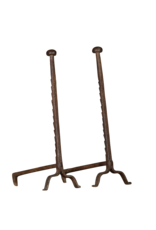 Maison Leon Van den Bogaert Par de accesorios rústicos simples para chimenea