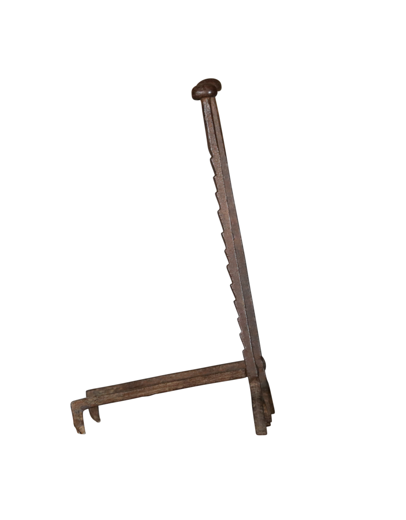 Maison Leon Van den Bogaert Simple Rustic Pair of Fireplace Accessories