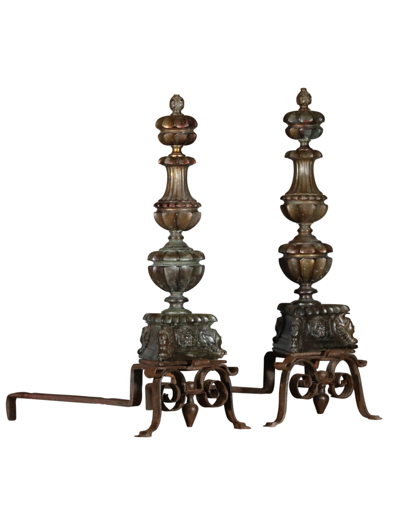 Maison Leon Van den Bogaert Authentic Antique Renaiscance Fireplace Objects
