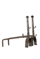 Maison Leon Van den Bogaert Pair of Chateau Fireplace Decor Elements