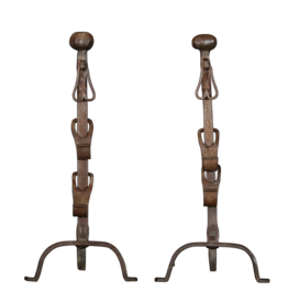 Objetos de chimenea rústica