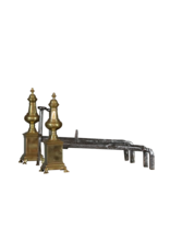 Maison Leon Van den Bogaert Elegant Pair Fire Objects In Brass