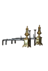 Maison Leon Van den Bogaert Elegant Paar Double Chevalet Haardijzers