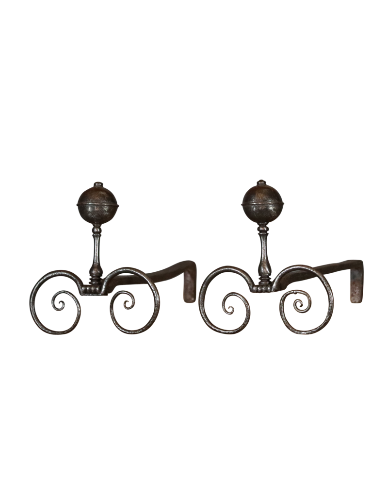 Maison Leon Van den Bogaert Elegante Renaissance Tijdperk Haardijzers