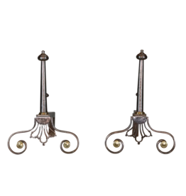 Maison Leon Van den Bogaert Elegant Pair Fire Objects