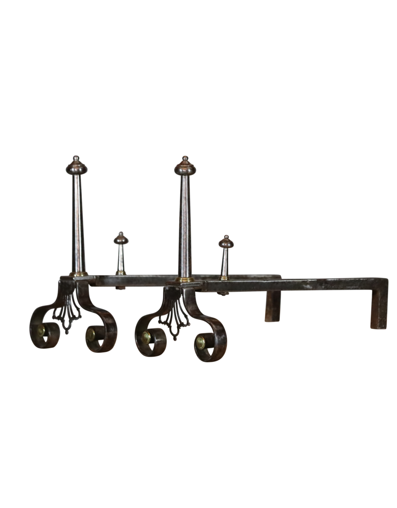 Elegant French Pair Andiron