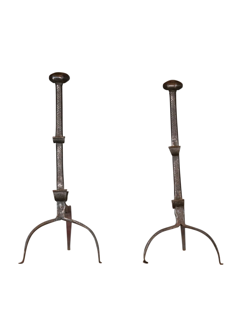 Objetos de decoración de chimenea francesa del siglo XVI