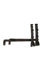 Maison Leon Van den Bogaert Gotische haardijzers — 29,5 cm hoog