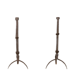 Par de morrones franceses del siglo XVII