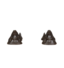 Maison Leon Van den Bogaert Französisches antikes Kaminzubehör im Schlangendesign