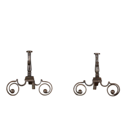 French 18th Century Pair Andirons