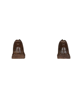 Maison Leon Van den Bogaert Solid Pair Andirons — 10 cm High