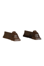 Maison Leon Van den Bogaert Solid Pair Andirons — 10 cm High