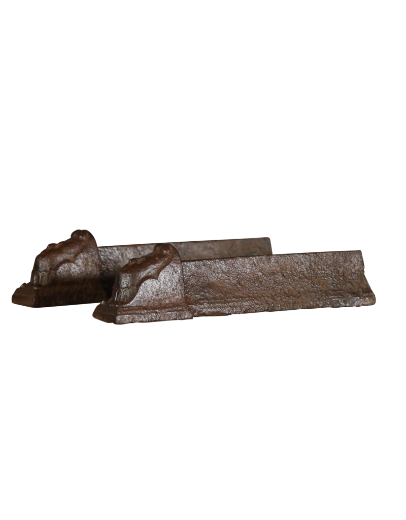 Maison Leon Van den Bogaert Solid Pair Andirons — 10 cm High